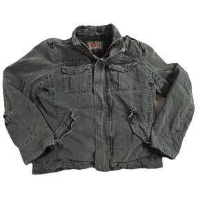 Levi's‎ Jacket Adult Med Sherpa Lined Military Work Chore Classic Lived In Style